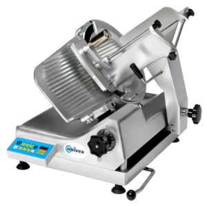 Univex 1000S Automatic Meat & Cheese Slicer w/ 13″ Blade, Belt Driven, Aluminum, 1/2 hp