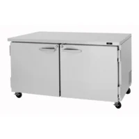 Turbo Air PUF-60-N 60" 2-Section Undercounter Freezer w/ 2 Doors, 17 cu. ft.