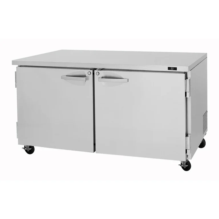 Turbo Air PUF-60-N 60" 2-Section Undercounter Freezer w/ 2 Doors, 17 cu. ft.