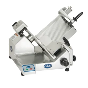 Globe S13-05 Manual Meat & Cheese w/ 13″ Blade, Belt Driven, Aluminum, 1/2 hp