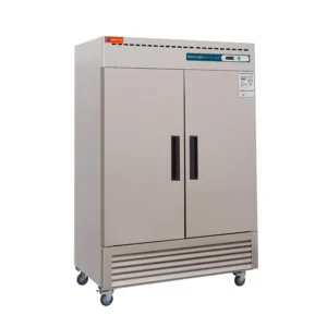 Commercial Reach in 2 Door Fridge, 49 Cu.ft Stainless Steel Reach in Upright Fan Cooling Refrigerator