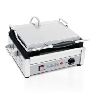 Eurodib SFE02340 120 16″ Single Sandwich Panini Grill with Smooth Plates