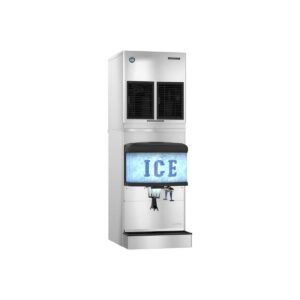 Hoshizaki FD-650MAJ-C/DM-4420N/HS-5330 Air-Cooled Nugget 634 lbs Ice Maker with Ice Dispenser