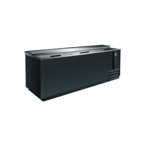 Serv-Ware BC-95-HC 95″ Black Flat Top Bottle Cooler