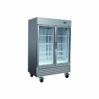 Serv-Ware RR2G-HC 53″ Two Section Reach-In Refrigerator w/ 2 Glass Doors