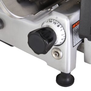 Pro-Cut KSDS-12 Manual Feed Meat Slicer with 12″ Blade, 7/16″ Slice, Belt-Driven