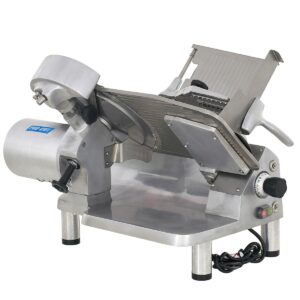 Pro-Cut KMS-13 Manual Feed Meat Slicer with 13″ Blade, 1.5″ Slice, Gear-Driven