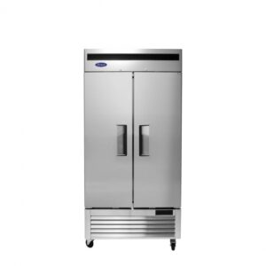 Atosa USA MBF8506GR Two Section Reach-In Refrigerator w/ 2 Solid Door, Bottom Mounted, Stainless Steel 28.5 cu. ft.