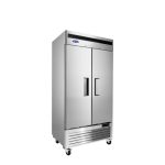 Atosa USA MBF8506GR Two Section Reach-In Refrigerator w/ 2 Solid Door, Bottom Mounted, Stainless Steel 28.5 cu. ft.