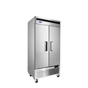 Atosa USA MBF8506GR Two Section Reach-In Refrigerator w/ 2 Solid Door, Bottom Mounted, Stainless Steel 28.5 cu. ft.