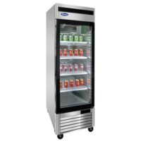 Atosa USA MCF8701GRL 27″ One Section Glass Door Freezer Merchandiser, Stainless Steel, 19.1 cu. ft.