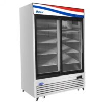 Atosa USA MCF8709GR 54″ 2-Section Merchandiser Refrigerator w/ 2 Sliding Glass Door, 44.9 cu. ft.