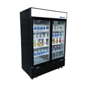 Atosa USA MCF8727GR 54″ 2-Section Merchandiser Refrigerator w/ 2 Sliding Glass Door, 44.9 cu. ft.