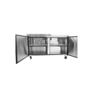 Atosa USA MGF8407GR 60″ 2-Section Undercounter Freezer w/ 2 Doors, 17.2 cu. ft.