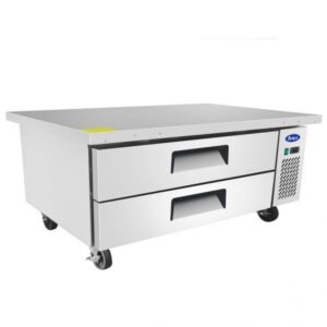 Atosa USA MGF8451GR 52″ 2 Drawers Refrigerated Chef Base w/ (6) 12 x 20 pans, 8.4 cu. ft.