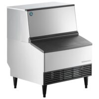 Hoshizaki KM-301BWJ 285 lb Crescent Cube Ice Machine w/ Bin – 100 lb Storage, Water Cooled, 115v