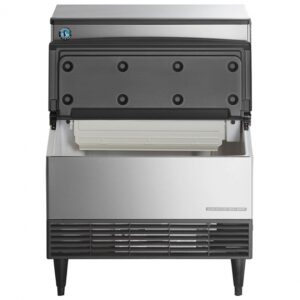 Hoshizaki KM-301BAJ 290 lb Crescent Cube Ice Machine w/ Bin – 100 lb Storage, Air Cooled, 115v