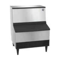 Hoshizaki KM-301BWJ 285 lb Crescent Cube Ice Machine w/ Bin – 100 lb Storage, Water Cooled, 115v