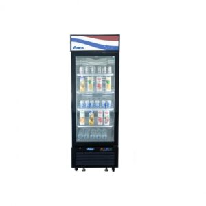Atosa USA MCF8720GRL 27″ One Section Glass Door Freezer Merchandiser in Black, 19.4 cu. ft. Left Hinged