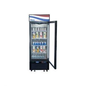 Atosa USA MCF8720GRL 27″ One Section Glass Door Freezer Merchandiser in Black, 19.4 cu. ft. Left Hinged