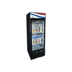 Atosa USA MCF8720GRL 27″ One Section Glass Door Freezer Merchandiser in Black, 19.4 cu. ft. Left Hinged