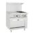 Atosa USA AGR-2B24GL 36" Gas Restaurant Range, (1) Standard Oven, (2) Open Burners, (1) 24" Griddle
