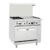 Atosa USA AGR-2B24GR- 36" Gas Restaurant Range w/ (2) Open Burners, 24" Griddle, (1) Standard Oven, 136.000 BTU