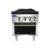 Atosa USA ATSP-18-2L 18" Gas Stock Pot Range (Stove) w/ (2) Three Ring Burners, Low Height, Front to Back Design, Manual Control, 160.000 BTU