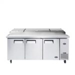 Atosa USA MPF8203GR 93" Three Section Refrigerated Pizza Prep Table