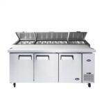 Atosa USA MPF8203GR 93" Three Section Refrigerated Pizza Prep Table - Image 3