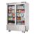 Everest EBGR2 54" Two Section Reach-In Refrigerator w/ 2 Glass Full Doors, Bottom Mount, Stainless Steel, 50 cu. ft.
