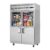 Everest EGSH4 49" Two Section Reach-In Refrigerator w/ 2 Solid & 2 Glass Half Doors, Top Mount, Stainless Steel, 48 cu. ft.