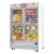 Everest EMGF48 54" Two Section Glass Door Freezer Merchandiser in White, 48.0 cu. ft.