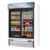 Everest EMGR48 53" Two Door Merchandiser Refrigerator, White Exterior, 48 cu. ft.