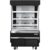 Everest EOMV-36-B-28-S 37" Vertical Open Air Merchandiser in Black, High Profile, 3 Shelves, 9.3 cu. ft.
