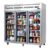 Everest ESGR3A 74" Three Section Reach-In Refrigerator w/ 3 Glass Full Doors, Top Mount, Stainless Steel, 71 cu. ft.