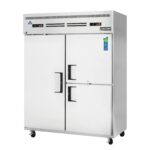 Everest ESWQ3 59" 2-Section Reach-In Refrigerator/Freezer Combo, 1 Full /2 Half Solid Doors, 39 (R) & 13 (F) cu. ft.