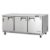 Everest ETBF3 71" 3-Section Worktop Freezer w/ 3 Doors, Front Breather, 22 cu. ft.