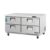 Everest ETBWR2-D4 59" Two Section Undercounter Refrigerator w/ 4 Drawers, 18 cu. ft.