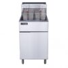 Dukers Appliance Co DCF5-LPG Full Pot Floor Model Gas Fryer w/ 70-lb Capacity, 2 Twin Baskets