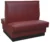 American Tables & Seating Double Restaurant Booth - Smooth Back, Fully Upholstered, 42" x 46", Sangria
