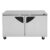 Turbo Air TUF-60SD-N 60" 2-Section Undercounter Freezer w/ 2 Doors, 17 cu. ft.