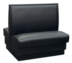 American Tables & Seating Double Restaurant Booth – Smooth Back, Fully Upholstered, 42″ x 46″, Tsunami