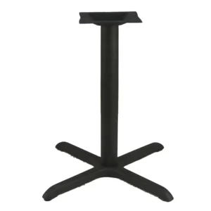 American Tables & Seating 3 Piece Dining Height Table Base Kit – 3″ Column, 30″ x 30″ Base Spread, Black (T3030)