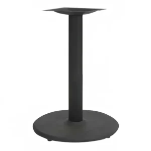 American Tables & Seating 2 Piece Dining Height Table Base Kit – 4″ Column, 22″ Round Base, Black