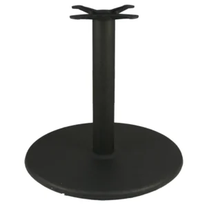 American Tables & Seating 3 Piece Dining Height Table Base Kit – 4″ Column, 30″ Round Base, Black