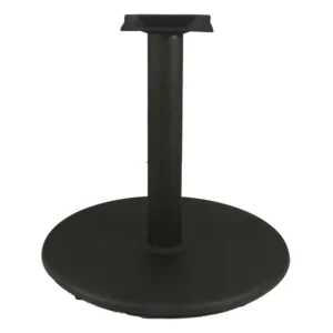 American Tables & Seating 2 Piece Dining Height Table Base Kit – 4″ Column, 30″ Round Base, Black