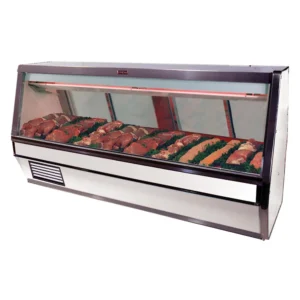 Howard-McCray SC-CMS40E-10-S-LED 124 1/2″ Full Service Red Meat Case w/ Straight Glass – (1) Level, 115v