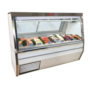 Howard-McCray SC-CFS34N-6-LED 72″ Full Service Fish/Poultry Case w/ Straight Glass – (1) Level, 115v