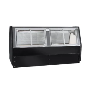 Howard-McCray SC-CMS40E-8-S-LED 100 1/2″ Full Service Red Meat Case w/ Straight Glass – (1) Level, 115v
